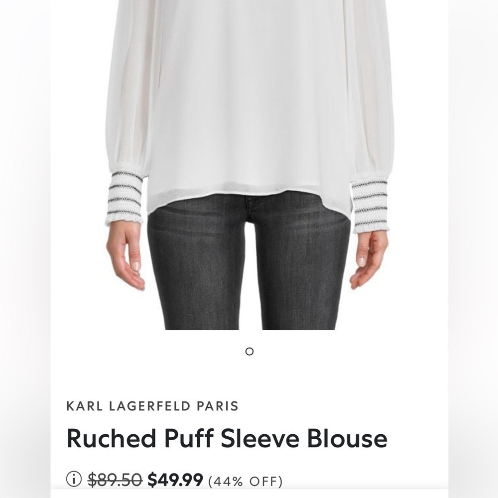 Ruched Puff Sleeve Blouse